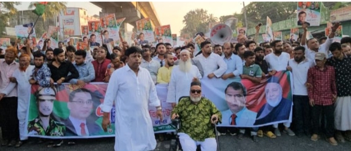 গাজীপুরে ঐক্যের মিছিল — ৭ নভেম্বর বিপ্লব ও সংহতি দিবসে বিএনপির শক্তির মহাসমাবেশ